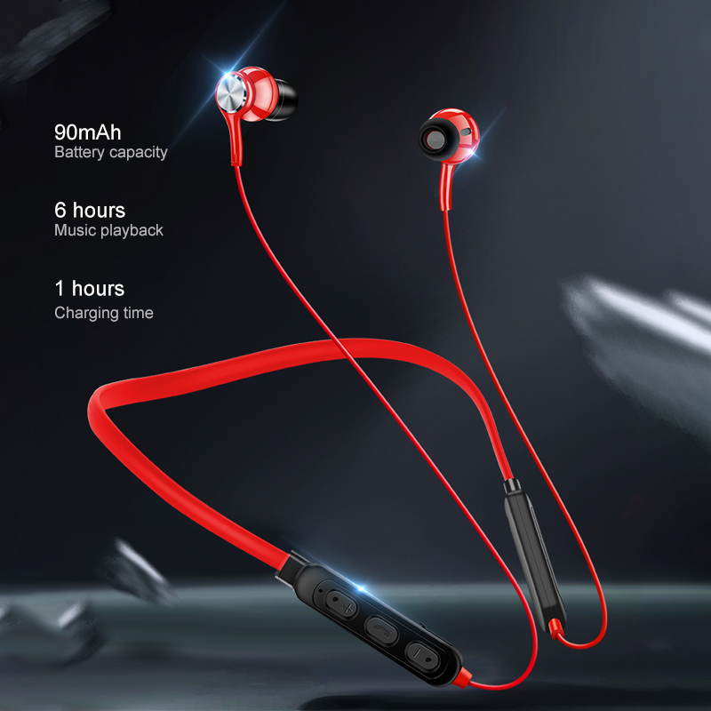 Sport Neckband Bluetooth Earphone Magnetic Wireless Headphones